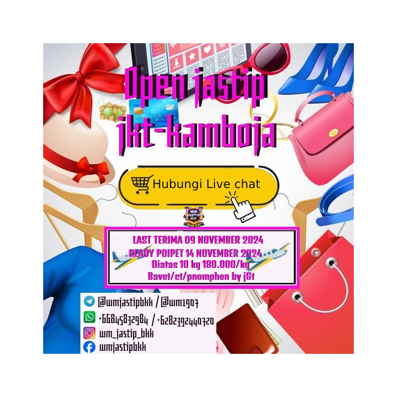 Open Jastip Jakarta -Cambodia